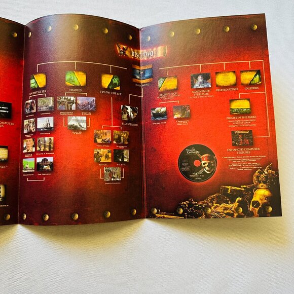 Disney's Magic Kingdom Pirates of the Caribbean Collectible Coffee Mug & DVD Lot - Picture 12 of 16